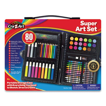 Cra-Z-Art® Super Art Set, 80 Pieces freeshipping - TVN Wholesale